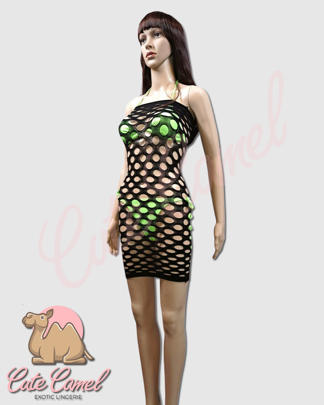 CC Exotic Bold Allure Mesh Mini Skirt ~ Black
