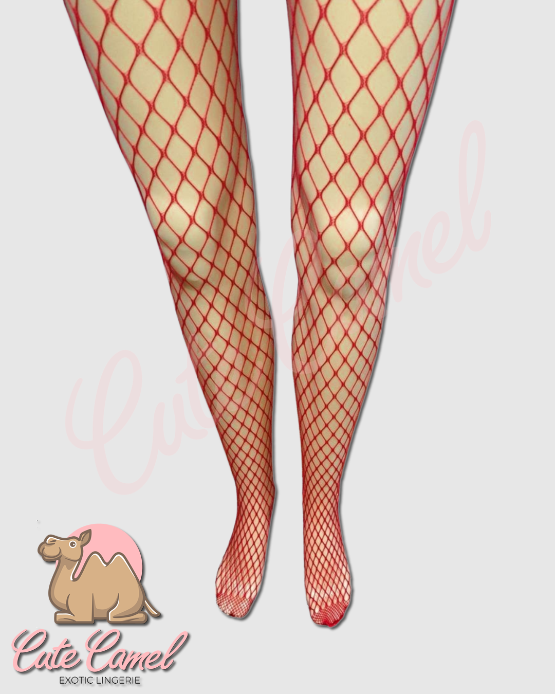 CC Exotic Full Length Fishnet Bodysuit ~ Red