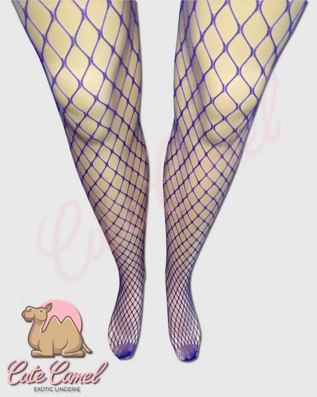 CC Exotic Full Length Fishnet Bodysuit ~ Purple