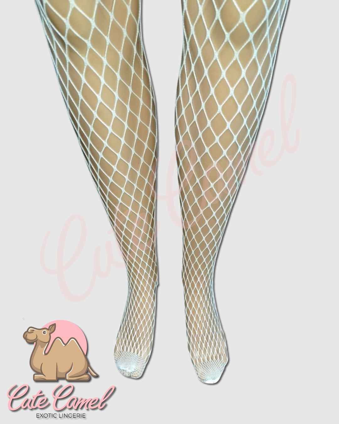 CC Exotic Full Length Fishnet Bodysuit ~ White